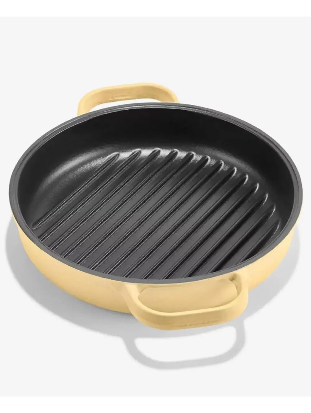79$ The Cellar Enameled Cast Iron 2-Qt Grill Pan Butter Cream